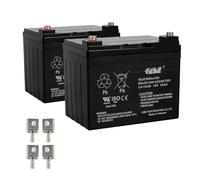 Casil CA12330 12V 33Ah Sealed Lead Acid Battery - 2 Pack - Maintenance-Free AGM - Nut & Bolt Terminals - for Mobility Scooters, UPS Systems, Solar, Backup Power