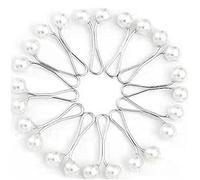 Casiler 12 Pcs Muslim Hijab Scarf Clips U Shaped Pearl Headscarf Pin Brooch Headscarf Pins for Women Scarves Accessories