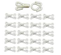 Casiler 20 Sets Fabric Covered Hook and Eye Closures Bra Fasteners Sew on Coat Fastenings