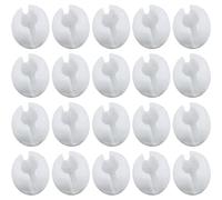 Casiler 20pcs Roller Blind Bead Chain Positioners - White, Plastic - Prevents Excessive Curtain Lifting - Manual Control - Window Accessory