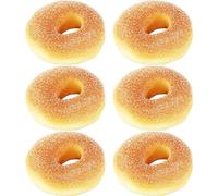 Casiler 6 Pcs Artificial Doughnut Realistic Bread Food Model Simulation Cakes Desserts Kitchen Prop Decoration