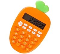 Casiler Adorable Carrot Shaped Electronic Calculators Lightweight Portable Office and School Use Design for Students and Easy to Carry