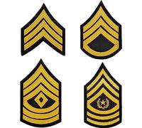 Casiler Chevrons Sergeant Us Army Patch Embroidered Arms Badge Patch Military Uniform Rank Arms Shoulder Hook Tab Badge