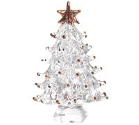 Casiler Crystal Christmas Tree Figurine Ornament Paperweight Table Decoration, Crystal Glass Christmas Tree Ornament for Home Decor
