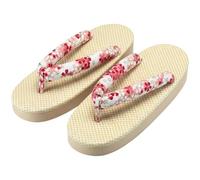 Casiler Japanese Wooden Geta Clogs, Soft Sole Anti Slip Slippers, Summer Flip Flops Casual Sandals for Kimono Matching