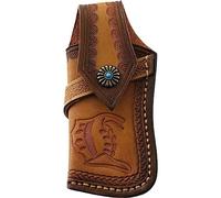 Casiler Knife Sheath for Folding Pocket Knife,Horizontally Carry Leather Knife Pouch,Leather Knife Case Belt Loop Holder
