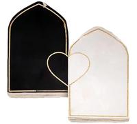 Casiler Muslim Prayer Rug for Couples, Praying Mat Set for Women & Men, Heart Patterned, Soft, Islamic Gifts for Ramadan Eid Valentines Day