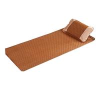 Casiler Summer Rattan Sleeping Mat Foldable Cool Pad Student Bed Cushion Cooling Mat for Home School Dormitory Bed Pad