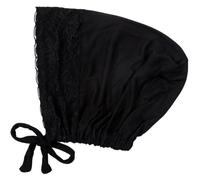 Casiler Women Hijab Undercap Muslim Turban Hat with Elastic Strap Lace Headscarf Hat Adjustable Islamic Under Hijab Cap Under Scarf Bonnet