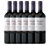 Casillero Del Diablo Merlot Red Wine | Premium Chilean Red | 75cl |13.5% ABV | wine gifts (Case of 6 bottles, Merlot)