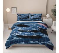Casino Chip Ultra Soft Duvet Cover Double Size, Blue Chip Bedding Set, Durable & Breathable Casino Dice Comforter Cover Set, Gambling Game All Season Comfort Quilt Bedding Cover