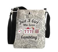 Casino Gambling Lover Gift Just A Girl Who Loves Gambling Crossbody Bag Slot Machine Gift, Loves Gambling Xk