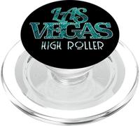 Casino High Roller Gambler Green Teal His & Hers Vacation PopSockets PopGrip for MagSafe