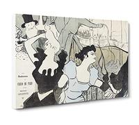 Casino In Paris By Henri De Toulouse Lautrec Canvas Print | Gallery Wrapped 30mm Frame Wall Art | 20x14 inches | Ready to Hang | Impressionist Picture | Living Room Bedroom Lounge Office