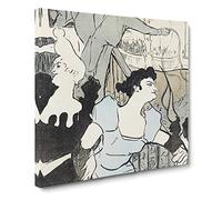 Casino In Paris by Henri de Toulouse Lautrec Canvas Print | Gallery Wrapped 30mm Frame Wall Art | 20x20 inches | Ready to Hang | Impressionist Picture | Living Room Bedroom Lounge Office