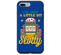 Casino Lover I'm Just A Little Bit Slotty Funny Gambler Case for iPhone 7 Plus/8 Plus