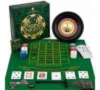 Talking Tables Casino Night Kit Poker, Blackjack, Roulette-Gambling Set for Adults, Gifts for Him | Contains Game Mat, Chips, Money, Balls, Playing Cards, Paper, Plastic, GAMECASINO