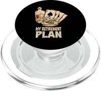 Casino Poker Player My Retirement Plan Poker Card Player PopSockets PopGrip for MagSafe