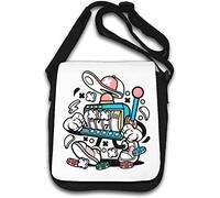 Casino Styled Cartoon Slot Machine Chips 777 Cherry Shoulder Bag White