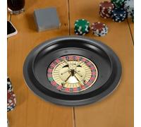Casino Turntable Mahogany Roulette Wheel Set with Double-Zero Layout Casino Grade Precision Bearings Perfect for an at-Home Game Night Or A Club Party Sweetie,A