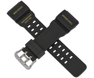 Casio 10525191 Genuine Factory Casio Replacement Black Rubber Watch Band fits GG-1000GB-1A