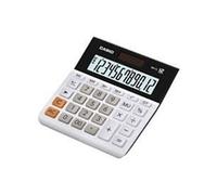 Casio 12-digit Landscape Basic Function Calculator White