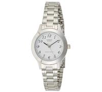 Casio 19103 LTP-1128A-7BR - Ladies Quartz Metal Bracelet White, White, Bracelet