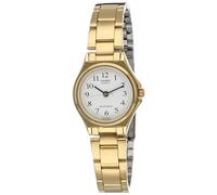 CASIO 19353 LTP-1130N-7B - Ladies Quartz Watch, Gold/ White
