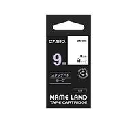 Casio 9mm Label Printer Cartridge Black Print on White Tape
