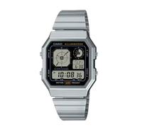 Casio A130WE-1A Digital Watch Vintage Alarm Chronograph Steel UK Retro Quartz XL