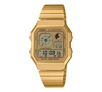 Casio A130WEG-9AEF Retro Vintage Square Dial & Gold-Tone Bracelet Watch