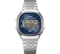 Casio A140 Series Alarm Chronograph Illuminator (36.8mm) Blue Sunray Dial/Stainless Steel Band A140WE-2AEF