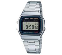 Casio A158WA-1DF Men's Retro Digital Watch Stainless Steel Silver Bracelet
