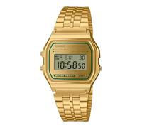 Casio A158WEGV-9A | Vintage Gold Digital Watch | Stainless Steel Band | LED Light | Stopwatch | 7-Year Battery
