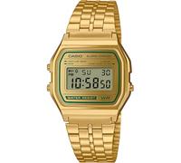 Casio A158WEGV-9AEF Vintage Collection 34mm 1ATM Quartz Unisex Black Gold Lin...