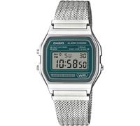 Casio A158 33.2mm 3atm Quartz Digital Watch Silver