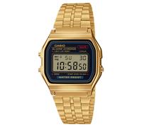 Casio Classic Gold Plated Digital Alarm Chronograph Watch A159WGEA-1EF Grey