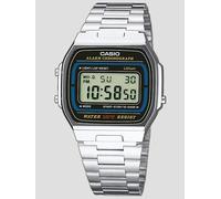 Casio Vintage Silver & Black Digital Display Watch A164WA-1VES