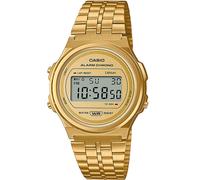 Casio A171WEG-9AEF Vintage 37mm Multifunction Quartz Unisex Golden Gold Link ...