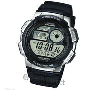 Casio AE-1000W-1A2VEF World Time 5-Daily Alarms Stopwatch 100M Sport Watch