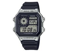 Casio Men's Digital Quartz Watch with Plastic Strap AE-1200WH-1CVEF