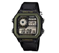 CASIO AE-1200WHB-1B 100M WR Wrist Digital Unisex Watch | 10-Year Battery Life,