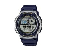 Casio AE1000W Series | Men’s Digital Watch | 100M WR | Multi Alarms | 100 SEC Stopwatch | Countdown Timer | World Map for World Time | LED Light | LC Analog Display | 10 Year Battery