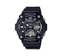 Casio Analog-Digital Gray Dial Men's Watch-AEQ-120W-1AVDF, Grey, strap