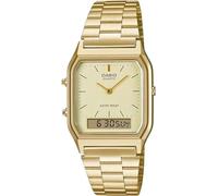 Casio Ana-Digi Analog Digi Quartz Wristwatch, Vintage Series, AQ-230 Series, Unisex, Dual Time, Overseas Model