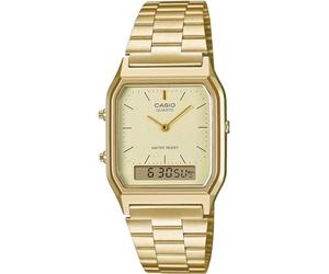 Casio Ana-Digi Analog Digi Quartz Wristwatch, Vintage Series, AQ-230 Series, Unisex, Dual Time, Overseas Model