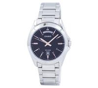 Casio Analog Black Dial Stainless Steel Quartz MTP-1370D-1A2V Men's Watch