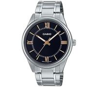 Casio Analog Blue Dial Men's Watch, Black, Modern