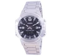 Casio Analog Digital World Time Stainless Steel AMW-870D-1A Men's Watch