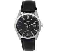 Casio Analog Leather Strap Black Dial Quartz MTP-VD03L-1A Dress Men's Watch